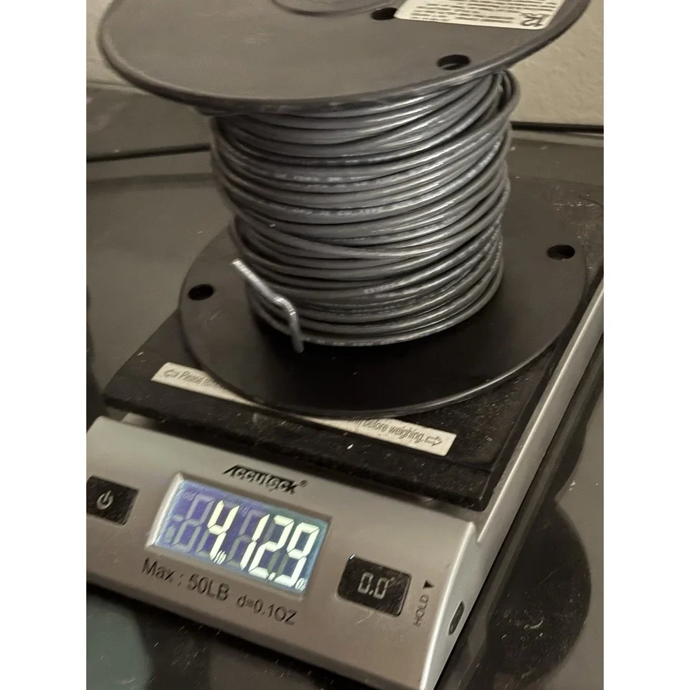Southwire‎ E51583 Type Black Wire 12 AWG Used About 4.12 Pounds Of Wire